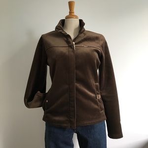 Orage - Brown Velvet Zipped Jacket